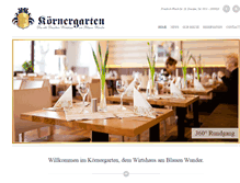 Tablet Screenshot of koernergarten.de